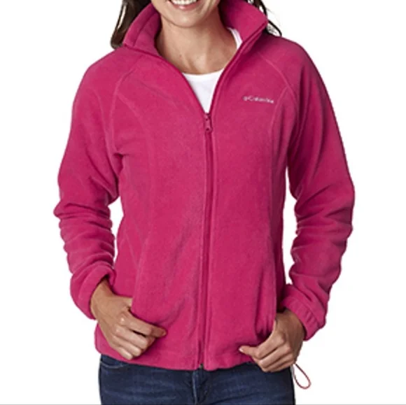 Columbia Women's Zip-Front Pink Fleece Jacket. Size S - Picture 1 of 10